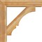 Ekena Millwork Balboa Block Rough Sawn Bracket w/ Offset Brace, Western Red Cedar, 6"W x 26"D x 26"H BKT0604X26X26BOA05RWR - alternate 4